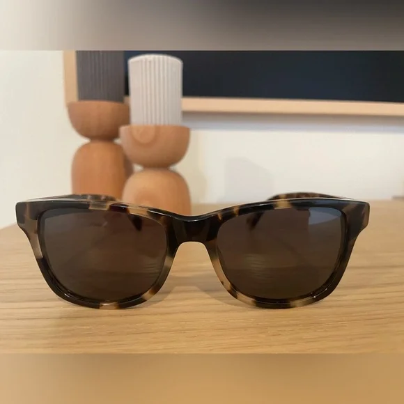 Shwood Canby XL Full  Acetate Rim Round Women Sunglasses elm burl inlay Shwood Canby XL - Acetate Sunglasses - Mens Designer  main image 4